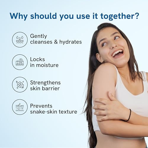 Image of Be Bodywise Advanced Moisturization Kit for Very Dry & Flaky Skin | With Hyaluronic Acid Body Wash Mousse & 10% Urea Body Lotion | Provides 2X Moisturization for Upto 72hrs | 400ml