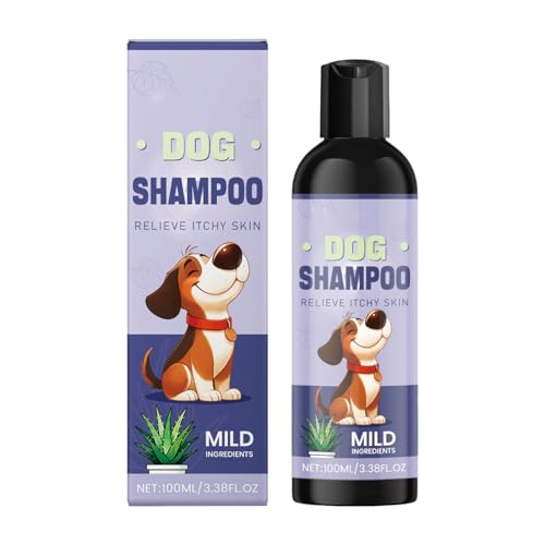 Jukeoiu Champú para Perros contra El Picor | 100ml Suministros De Baño para Mascotas con Hidratación Y Efecto Calmante para Cuidado Sensible - Champú para Cachorros para Piel Sensible - para Razas
