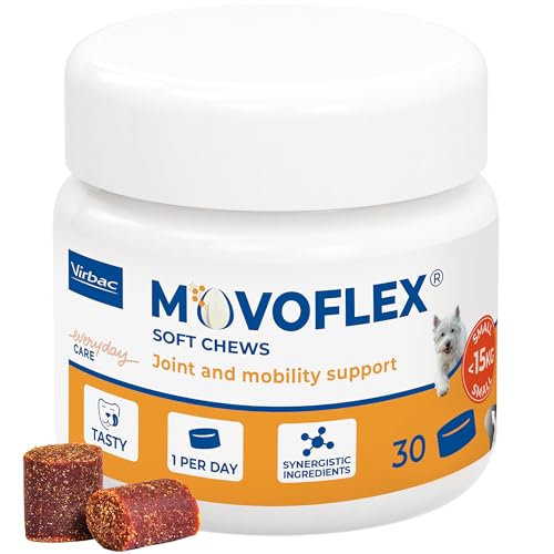Virbac Movoflex Joint Supplements for Small Dogs Under 15kg - 30 Chews