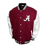Franchise Club Mens Graduate Wool Varsity Letterman Jacket (Alabama, X-Large)