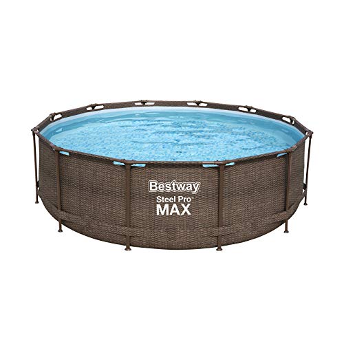 Bestway Steel Pro Max Framepool-Set, rund, mit Filterpumpe & Sicherheitsleiter 366 x 100 cm – Bild 3