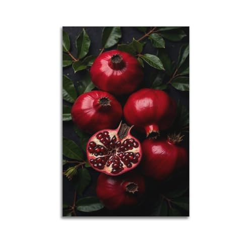 Poster grenades rouges ZHOUKEG 60x90 cm pour habiller un grand mur vide facilement