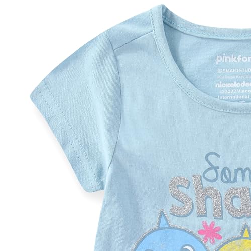Nickelodeon Baby Shark Girls Short Sleeve T-Shirt for Toddlers2