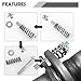 2PCS M10x1.25 Exhaust Manifold Bolts,Heavy Duty Exhaust Bolts and Nuts Kit with Springs for Muffler System Repairing,Universal Muffler Studs Replacement Car Accessories (M10*1.25)