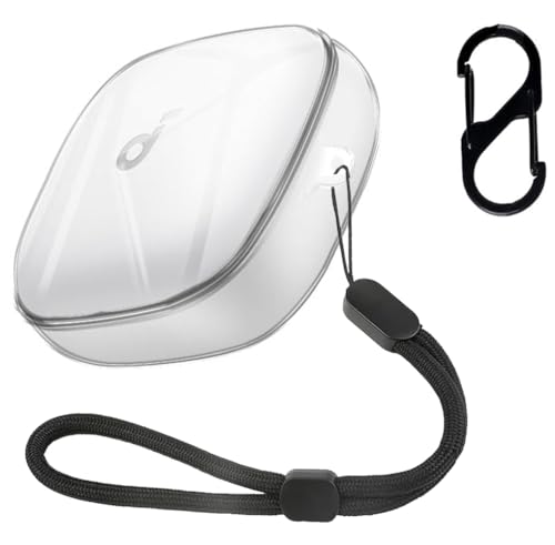 For Anker Soundcore Liberty 5 ケース カバー クリア TPU素材 【ZENGZOUZ】透明 軽量 落下防止 キズ防止 紛失防止用のフックを搭載した 耐衝撃 傷つきにくい 充電対応(クリア)