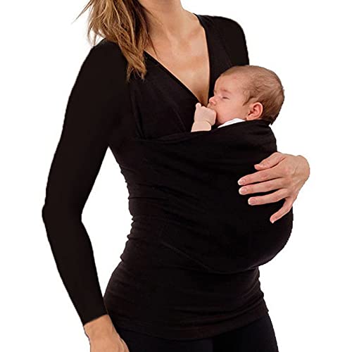 Kangaroo Care Mom Baby Wrap T-Shirt Baby Carrier Cotton and Polyester Underwear ,1,XL