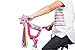 Ride Along Dolly Bike Handlebar Pinwheel Streamers (2 pk) -Cute Pinwheel Streamers for Bike, Scooter, Tricycle, Accessories and Decorations for Kids Girls - Easy Attachment to Cycle's Handlebars