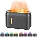 Gobesty Humidificador Ultrasónico con Efecto Llama, 200 ml Aroma Diffuser con 7 Color LED y Timer, Difusor Aceites Esenciales, Humificador de Aromas Ultrasonico Aromaterapia Lámpara Apagado Automático