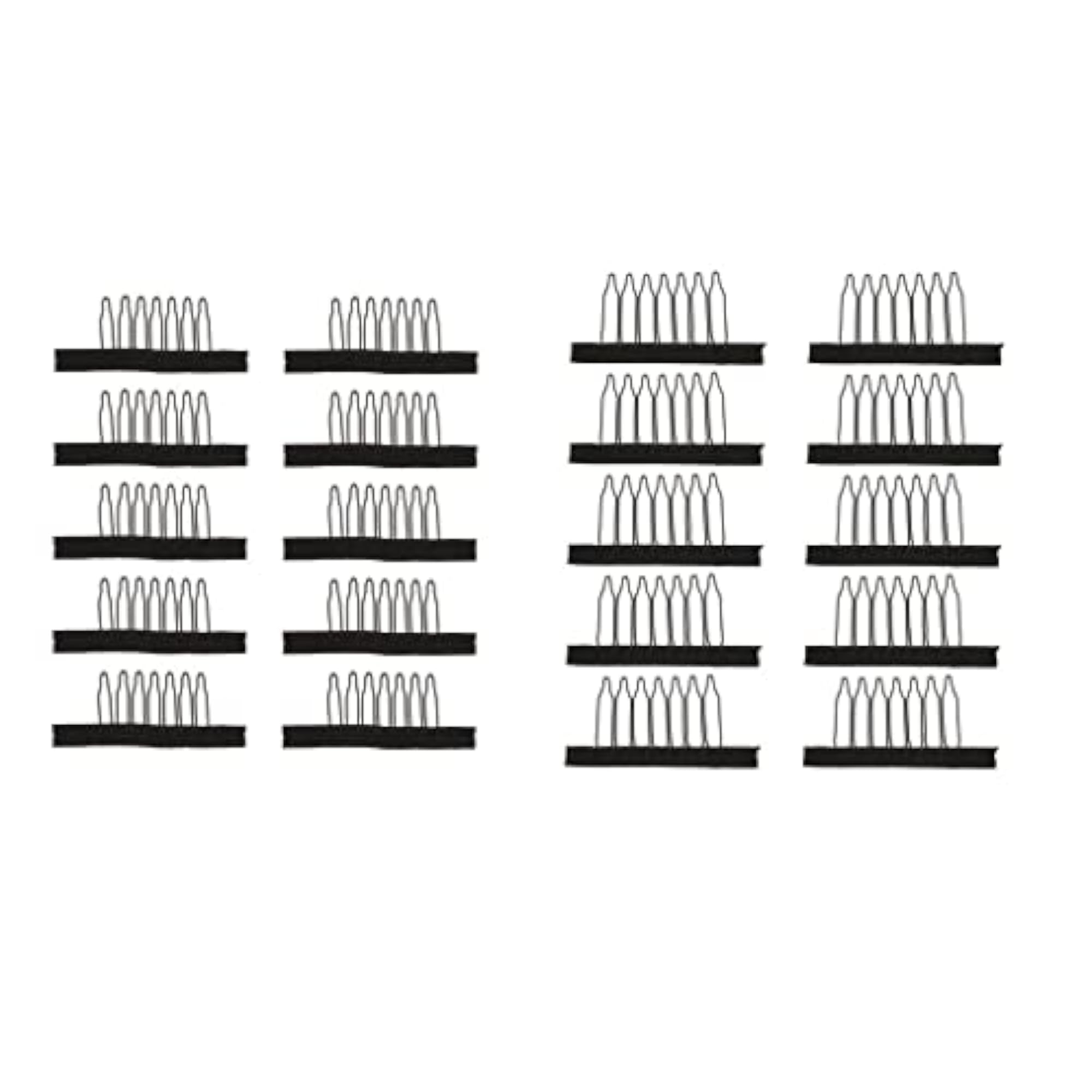 20PCS 7 Teeth Hair Lace Wig Insert Combs Wig Cap Clips