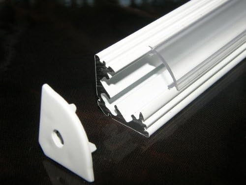 Aluminium Profile P3 (Corner / 45 Degree) for LED Strips / Tapes; White ...