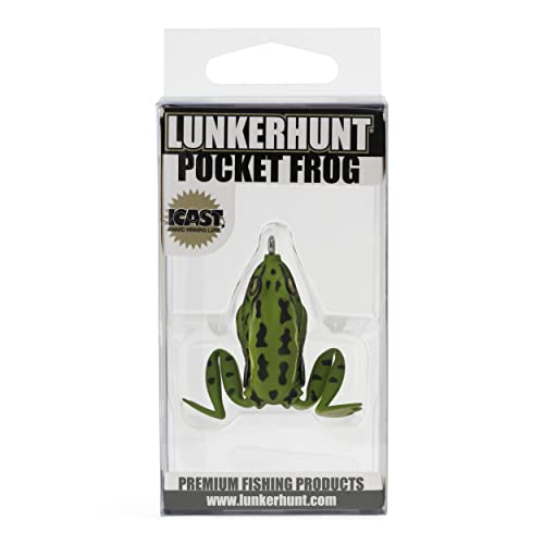 Lunkerhunt Pf01 Pocket Frog Series 2.5-Inch | Green Tea Style Fishing Lure | Quality Fish Bait, Great Fishing Gifts For Men #TOP6