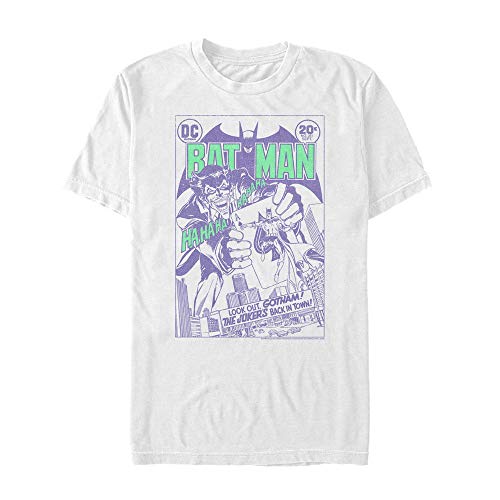 Image of Warner Bros. Men's Joker Cover T-Shirt, White, Medium