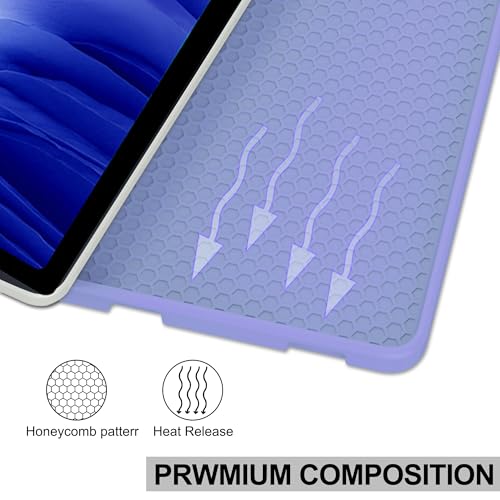 Image of Keyboard Case for Samsung Galaxy Tab A7 10.4inch 2022 /2020, Magentic Protective Cover with Pencil Holder, Detachable Wireless Bluetooth Keyboard, Purple