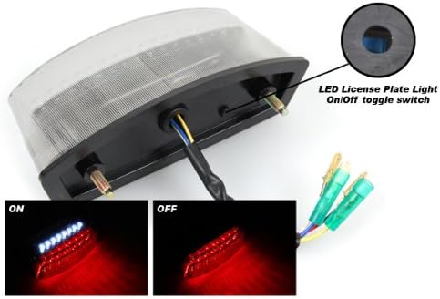 Integrated Sequential LED Tail Lights Clear Lens V2 for 1994-2008 Ducati Monster