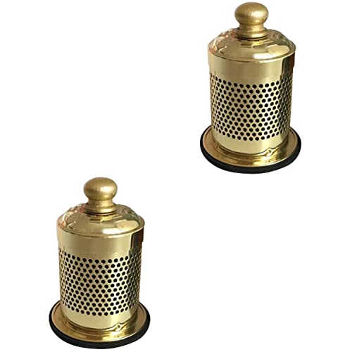 2pcs Box moxibustion Box Moxa Holder Moxa Burner Purifier Holder Moxa Sticks Holder Cone Holder Stand Moxa Cone Burner Moxibustion Instrument Copper conical moxibustion Device