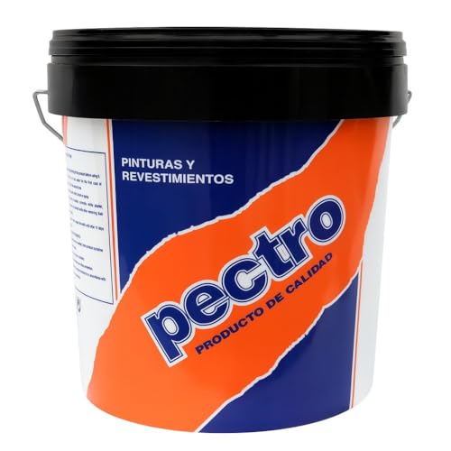PECTRO Pintura blanca mate cubriente INTERIOR EXTERIOR 20 KG | Pintura lavable de gran durabilidad y cubricion | Plastica de elegante acabado (20 KG)