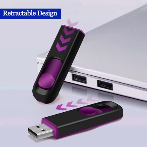 Image of 10 Pack 64GB USB Flash Drive, USB 2.0 Memory Stick Thumb Drive Pen Drives Jump Drive for Data Storage Multiple Color