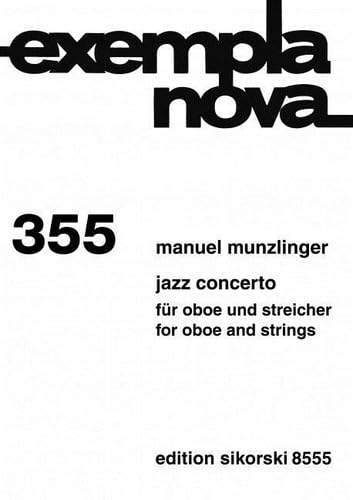 Jazz Concerto: für Oboe und Streicher. 355. oboe, string orchestra.