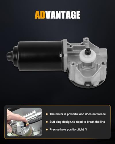 Image of ROADFAR Front Windshield Wiper Motor Fit for Ford for Excursion 2000 2001 | 1997-2003 For F-150|1998-2002 For Lincoln|2005-2007 For Mercury Marine|Replace 2C3Z17508BA|4F1Z17508AB|5Pins