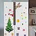 Christmas Refrigerator Magnets Christmas Tree for Fridge Metal Door Decor Magnets for Refrigerator Stickers Decoration Xmas Stickers for Fridge Santa Reindeer Themed Sticker