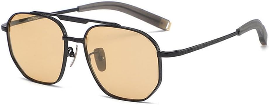 Man Pure Titanium Lenses Sunglasses Aviation Vintage Style Uv400 Sun Glasses