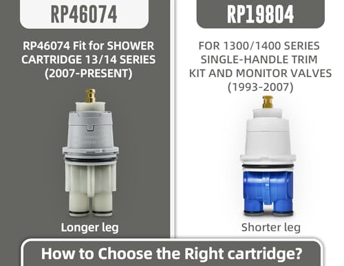 Image of RP46074 Compatible with Delta 13 /14 Series Bath Tub Shower Faucet Single Handle Universal MultiChoice Rough-in Valve Monitor Cartridge Repair Assembly Plumbing Parts with RP22734 Bonnet Nut