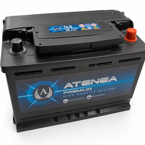 Batería Coche 12V 74Ah 680A (EN) Atenea Premium AT740 Arranque Standard, sin Start Stop
