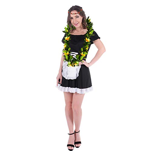 Besutolife Hawaiian Luau Leis Tropical Artificial Flower Leis Necklaces For Graduation Hula Costume Beach Party Hawaiian Luau Party 3 Pcs #TOP5