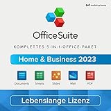 OfficeSuite Home & Business 2023 – Lebenslange Lizenz – Documents, Sheets, Slides, PDF, Mail & Calendar für 1 Windows PC