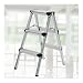 składany stołek schodowy Składany Mały Składany Stołek Schodowy Drabina 2-5 Stopni Aluminiowe Dwustronne Drabiny Schodowe Stołek Schodowy Typu A drabina schodowa (Color : 3-step ladder)