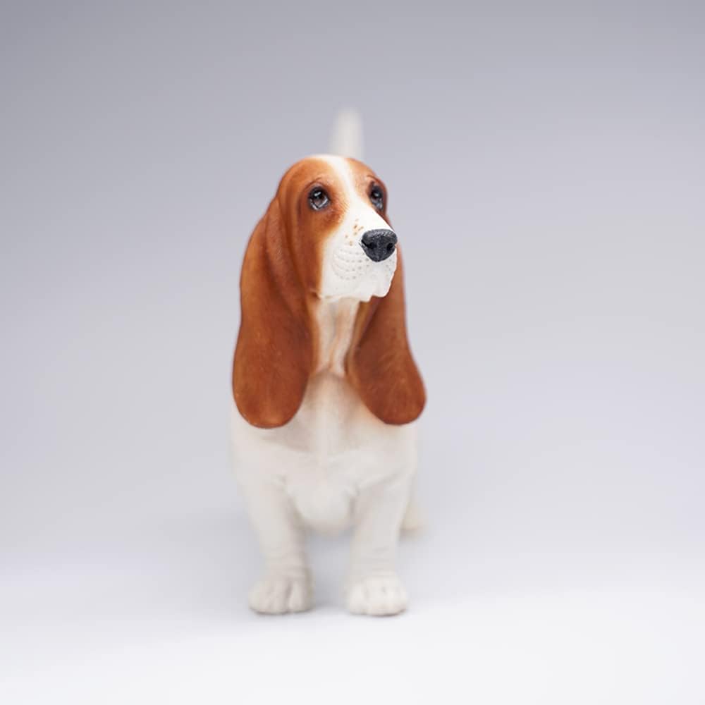 JXK MMOS X Basset Hound Dog Statue, Very Healing with Intricate Textures, Gift for Friends