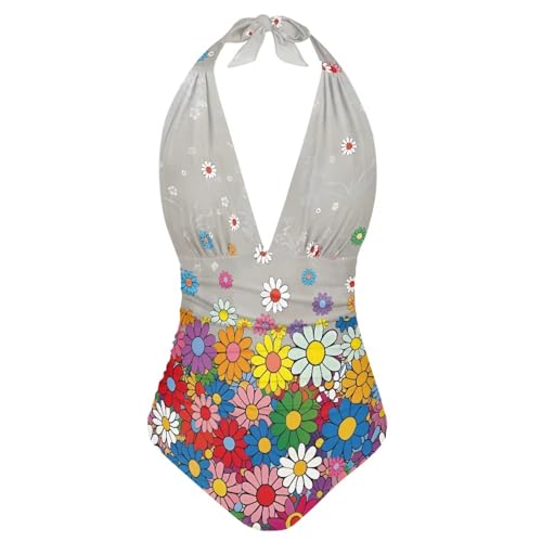 Eheartsgir Einteiliger Badeanzug für Damen, rückenfrei, Push-Up,...