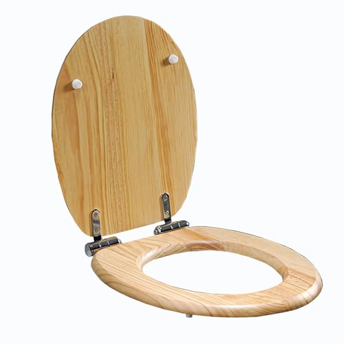 Abattant WC bois forme V déclipsable pour un entretien facile - 2