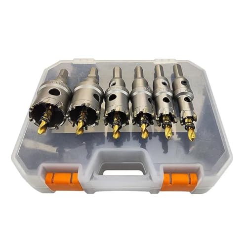 Juego de 8 brocas corona 16-35 mm TCT para acero inoxidable miniatura 2