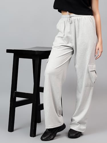 Image of KOTTY Women's High Rise Relaxed || Straight || Joggers Fit Cargo's for Pants || Trousers