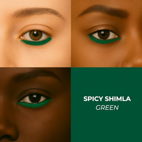 Image of LoveChild Masaba Colored Kajal, Spicy Shimla (Green)- Intense Color, Smooth Glide, Waterproof, Smudge-Proof Eye Pencil with Almond Oil, 0.3 g
