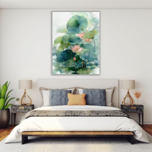 Cuadros para salones con flores en acuarela suave de 40x60cm para dar vida a tus estancias 4