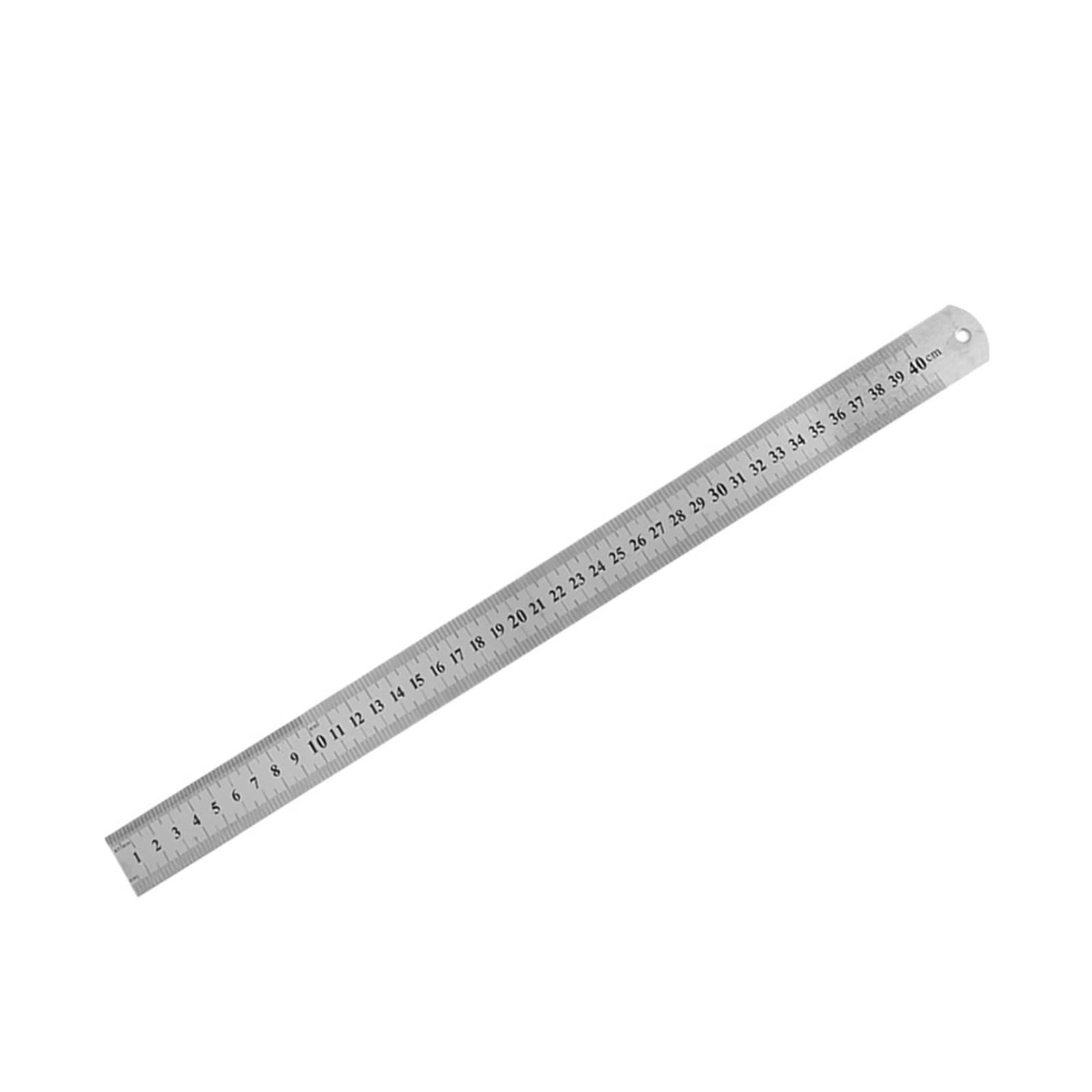 Stainless Steel Ruler Measuring, Stainless Steel Ruler Precision Double Sided Measuring Tool Metric 150-500mm(400mm)