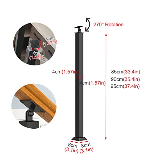 Poteaux de balustres pour plateforme d'escalier au sol : stabiliser une rampe instable