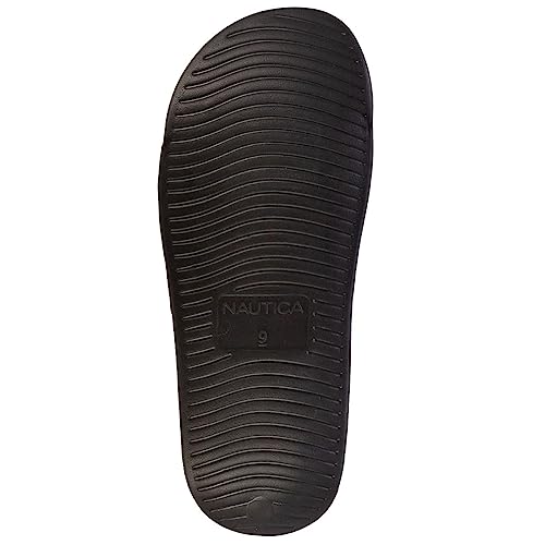 Image of Nautica Men's Open Toe Slide Sandals - Comfortable Indoor & Outdoor Shower Slippers