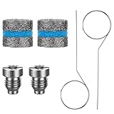 Psyqtsuary 3Pcs 1.1mm Foam Orifice Nozzle Tips and Foam Maker Replacement Thread Nozzle and Mesh Filter for Snow Foam Lance, with Cleaning Needle, 3000 PSI