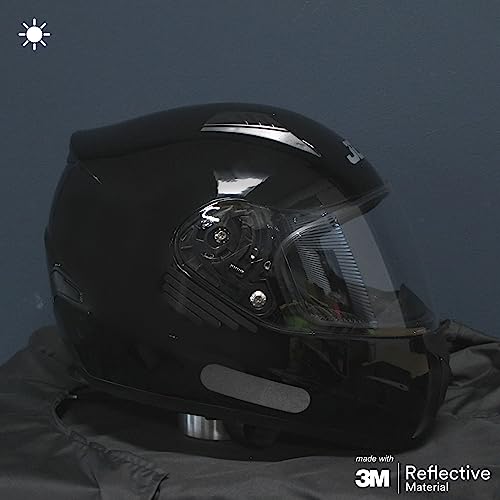 Tomamu 3M Black Reflective Stickers - Set of 33 stickers for helmets scooters, bikes and prams - Made with 3M Reflective Film - Image 3