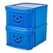Produktbild Iris Ohyama, 2-er-Set, Aufbewahrungsschublade, 12 L, stapelbar, ergonomische Griffe, Schlafzimmer, Spielzimmer - Kids Box SSD-MD - Blau