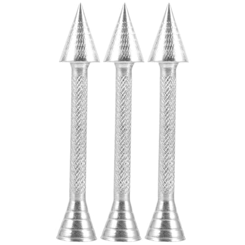 IMIKEYA Aluminum Alloy Cake Flower Cons Flower Nail Baking Pastry Cone Holder Piping Rod Icing Rose Stick Decor Tool