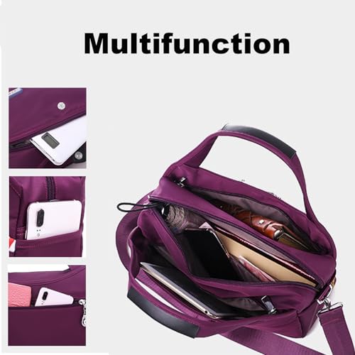 Soft Side Lightweight Underseat Tote Bag, Fashion Small Underseat Bag Light (Dark Purple) 6