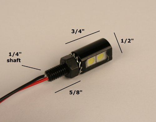Lámpara LED blanca para panel de instrumento 12V miniatura 5