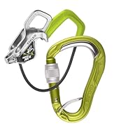 EDELRID Unisex – Erwachsene Mega Jul Belay Kit Bulletproof Screw II Sicherungsgerät, Oasis, one Size