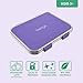 Bentgo Kids Stainless Steel Leak-Resistant Lunch Box - 3-Compartments with Bonus Silicone Container, Durable, Eco-Friendly, Dishwasher Safe, BPA-Free, Ideal for School, Ages 3+ (Purple)