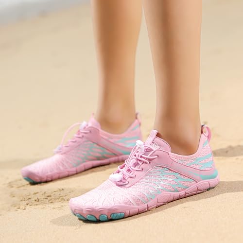 Image of Hiking Barefoot Shoes for Women Men Breathable & Non-Slip Athletic Barefoot Wide Toe Water Shoes Lightweight Perfect for Walking,Running,and Swimming