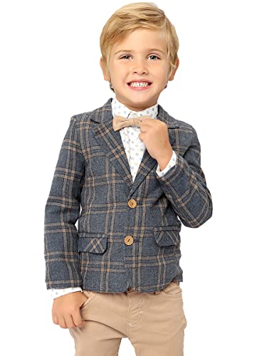 Mili Boys' 4-Piece Set With Dress Shirt, Tie, Vest, And Pants - Parent (As1, Age, 2_Years, Beige) #TOP1